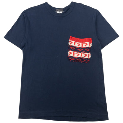 Vintage 2010 Comme Des Garçons HOMME Knit Pocket T Shirt Size M