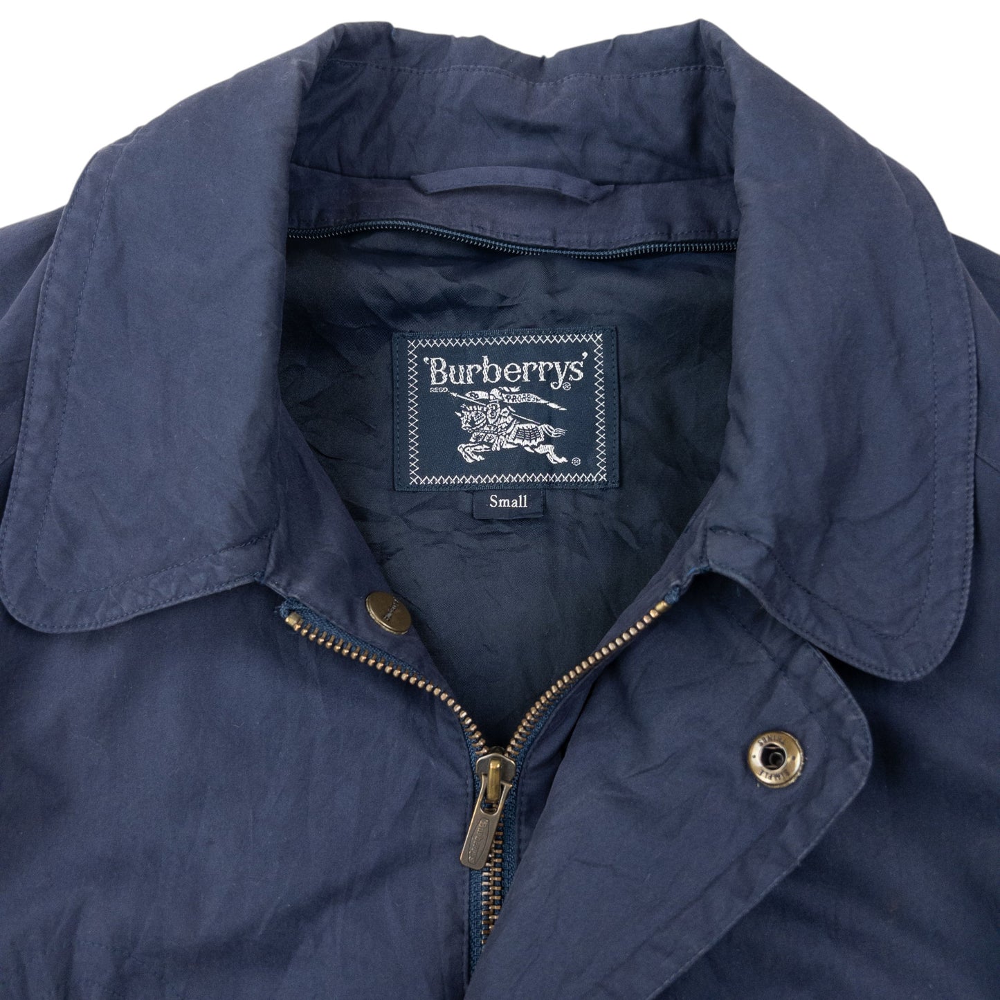 Vintage 80s Burberry Zip Up Jacket Size M