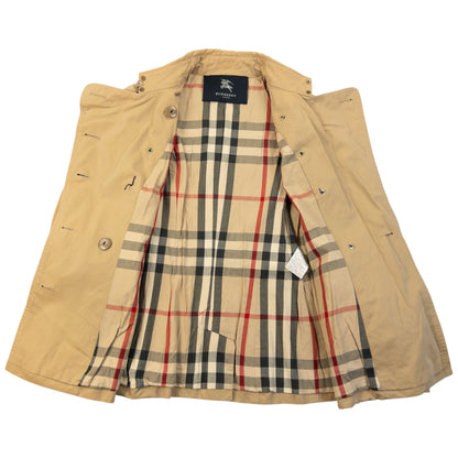 Vintage 2000s Burberry Nova Check Lined Belt Waist Jacket Womens Size S