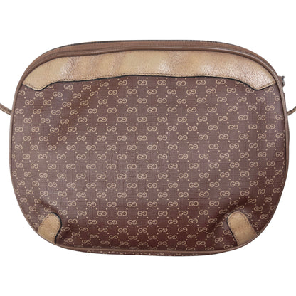 Vintage Gucci Monogram Leather Shoulder Bag