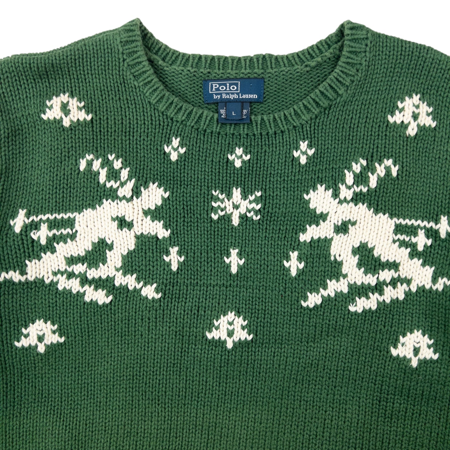 Vintage 90s Polo Ralph Lauren Knitted Skiing Jumper Size S