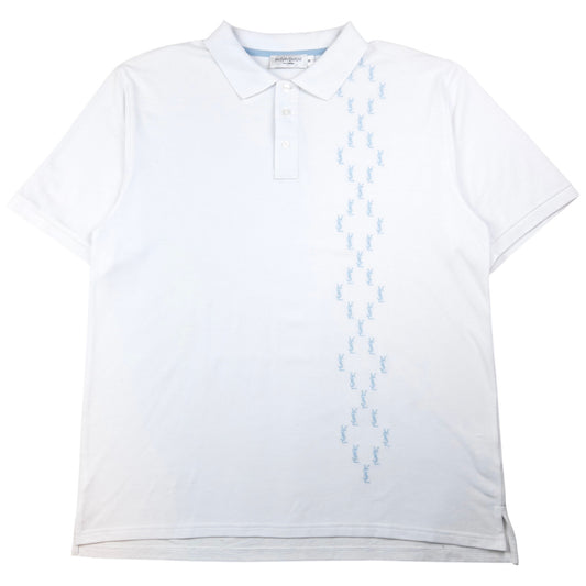 Vintage YSL Yves Saint Laurent Embroidered Polo Shirt Size XXL