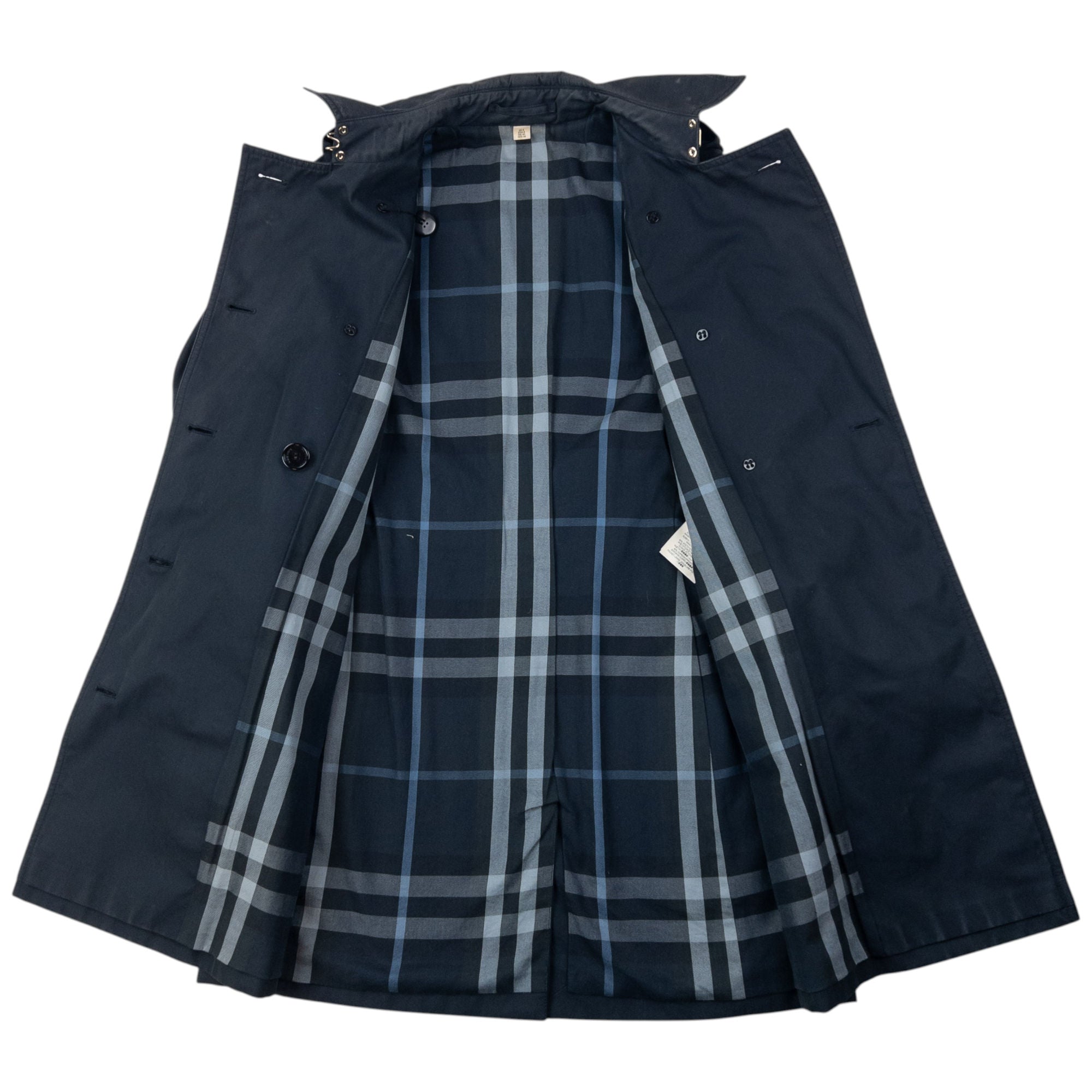 Vintage Burberry Nova Check Lined Trench Jacket Womens Size M