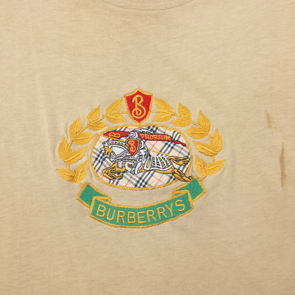Vintage 90s Burberry Embroidered T Shirt Size L