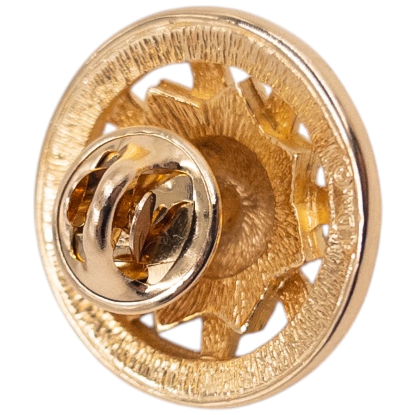 Vintage 90s Dior Gold Sun Pin Broach