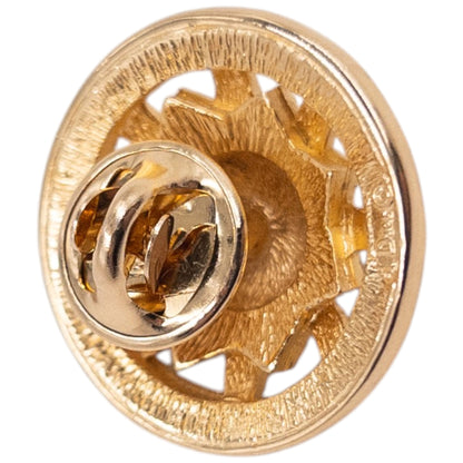 Vintage 90s Dior Gold Sun Pin Broach