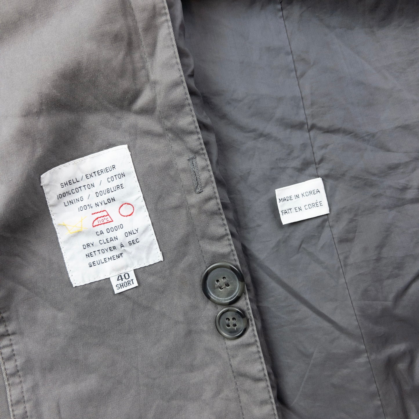 Vintage 80s YSL Yves Saint Laurent Trench Jacket Size M