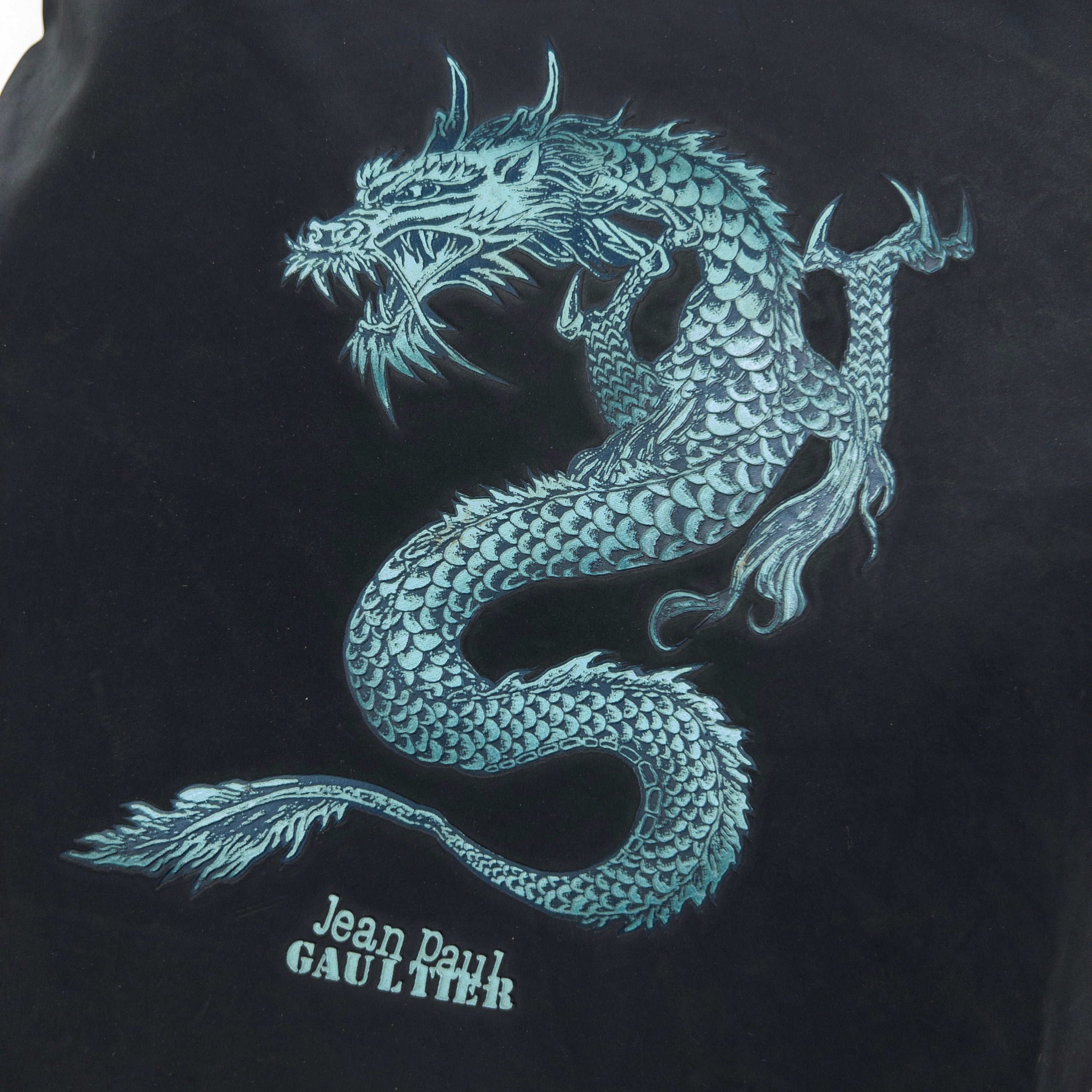 Vintage Jean Paul Gaultier Dragon Print Shoulder Bag