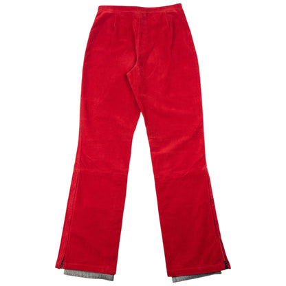 Vintage 2000s Prada Sport Layered Zip Cuff Corduroy Trousers Size W27