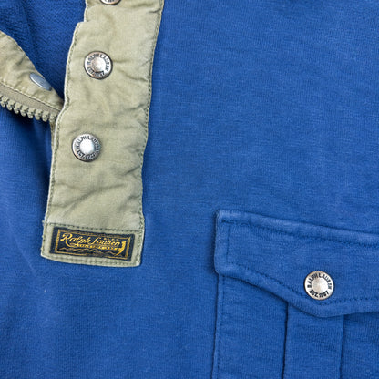 Vintage 2000s Polo Ralph Lauren Snap T Q Zip Sweatshirt Size XL
