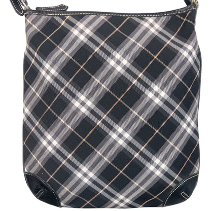 Vintage 2000s Burberry Blue Label Nova Check Crossbody Bag in black, photo 3
