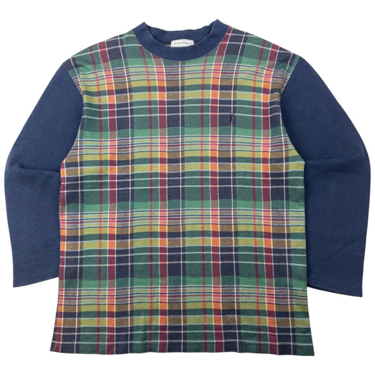 Vintage 80s YSL Yves Saint Laurent Checkered Jumper Size S