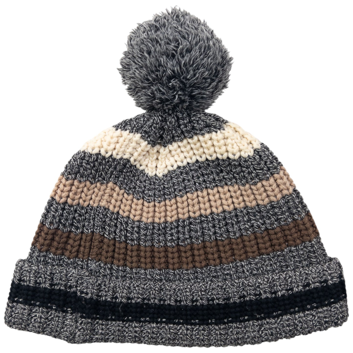Vintage 2000s Gucci Striped Knit Bobble Hat Size L