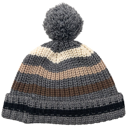 Vintage 2000s Gucci Striped Knit Bobble Hat Size L