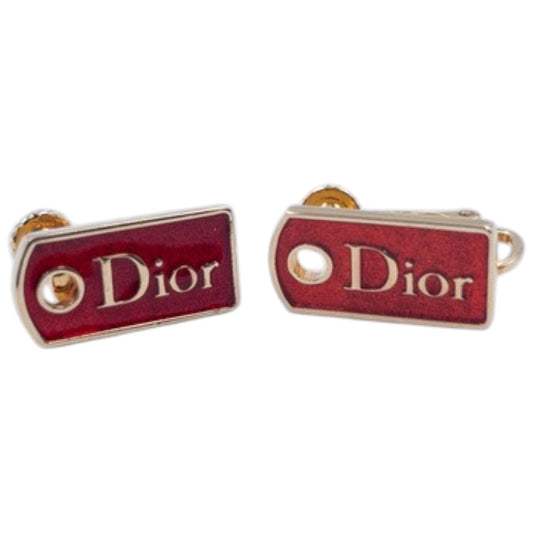 Vintage Dior Tag Clip-On Earrings