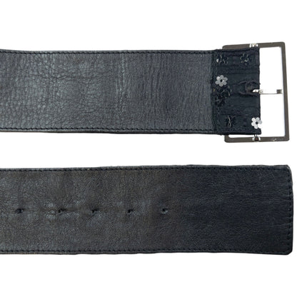 Vintage 2006 Chanel Embroidered Sequin Belt Womens Size L