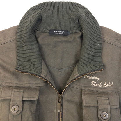 Vintage 2000s Burberry Black Label Zip Up Jacket in grey, photo 3