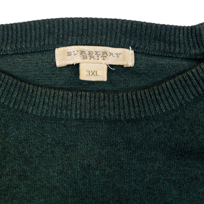 Vintage Burberry Brit Embroidered Jumper in green, photo 4