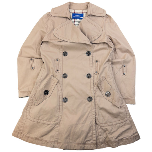 Vintage 2000s Burberry Blue Label Nova Check Lined Trench Jacket Womens Size M