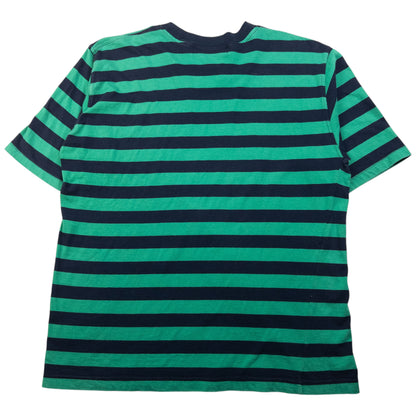 Vintage Burberry Embroidered Striped T Shirt Size S