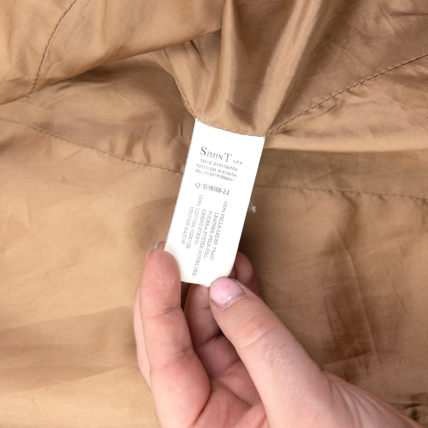 Vintage 2000s Armani Jeans Button Up Leather Jacket Womens Size M