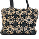 Vintage 2000s Yohji Yamamoto Floral Raffia Woven Shoulder Bag