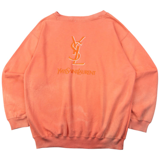 Vintage 2000s YSL Yves Saint Laurent Embroidered Sweatshirt Size L