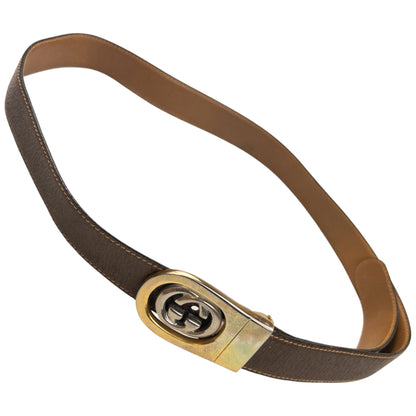 Vintage 90s Gucci Leather Belt Size S