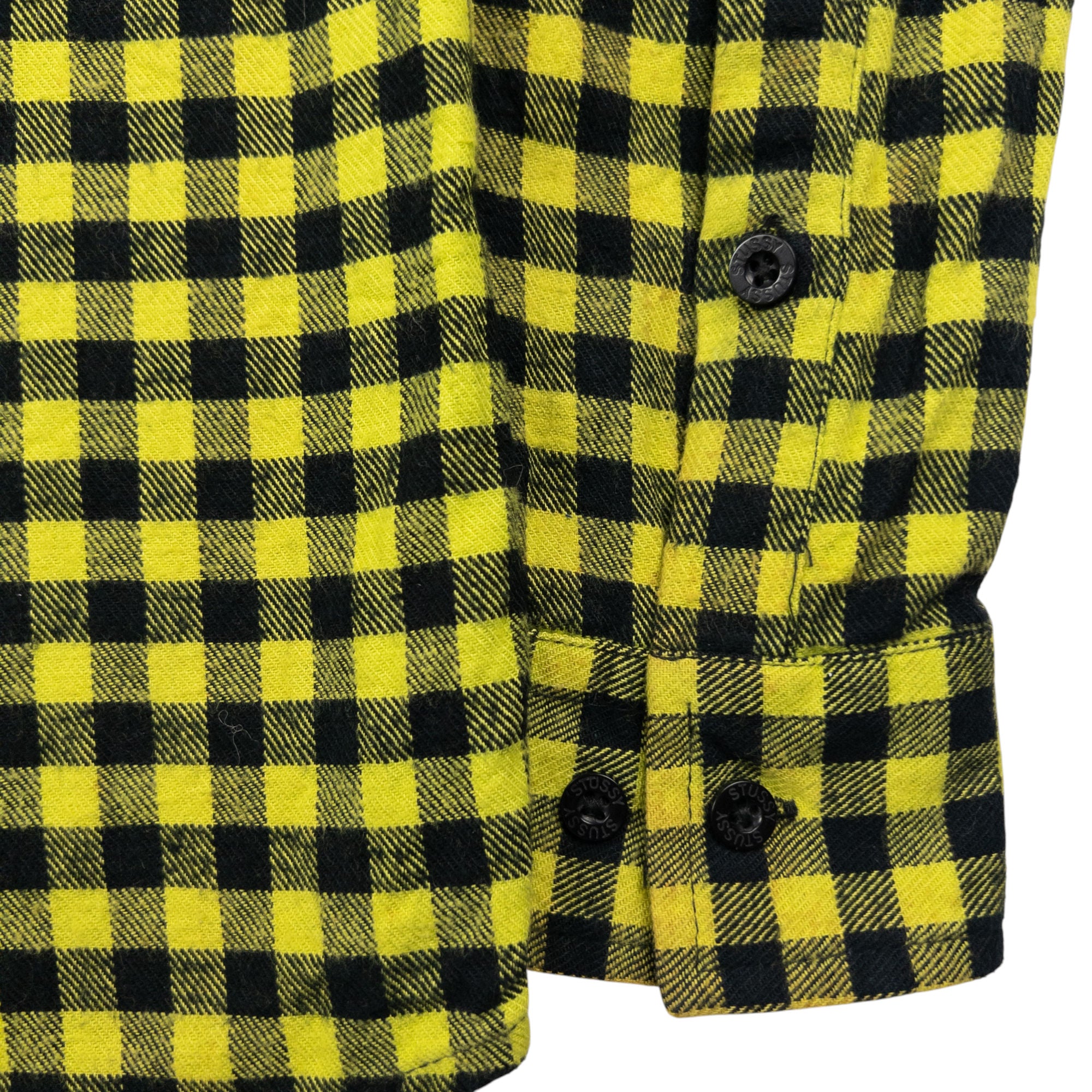 Vintage Stussy Checkered Long Sleeve Button Up Shirt Size M