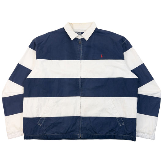 Vintage 90s Polo Ralph Lauren Striped Jacket Size XL