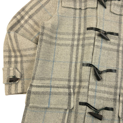 Vintage 2000s Burberry Nova Check Wool Duffle Jacket Size M
