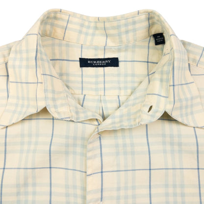 Vintage Burberry Nova Check Short Sleeve Button Up Shirt Size M