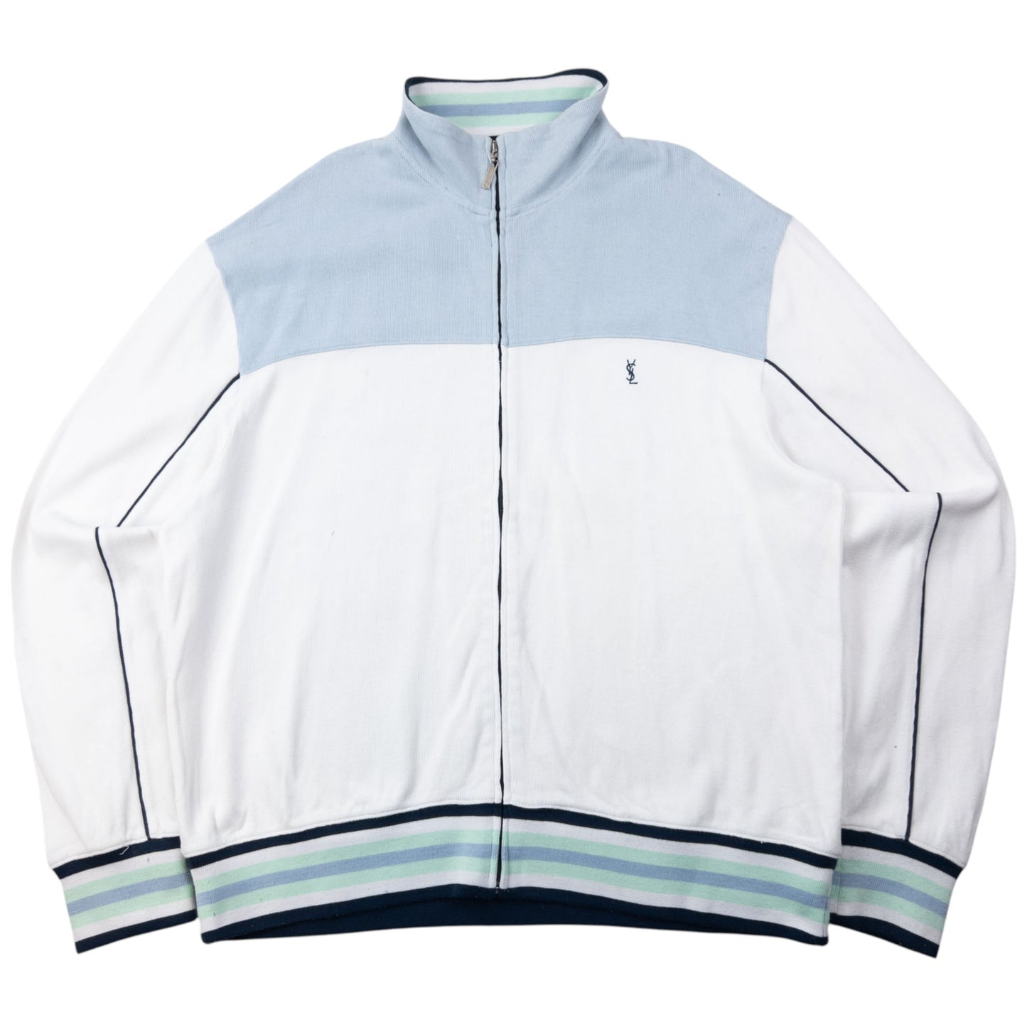 Vintage 2000s YSL Yves Saint Laurent Zip Up Sweatshirt Size XL