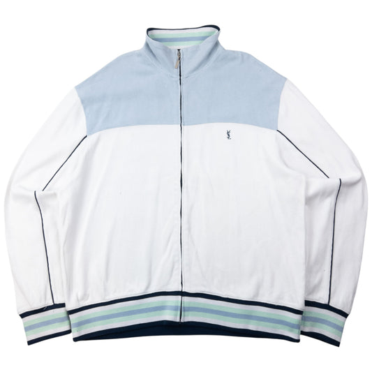 Vintage 2000s YSL Yves Saint Laurent Zip Up Sweatshirt Size XL