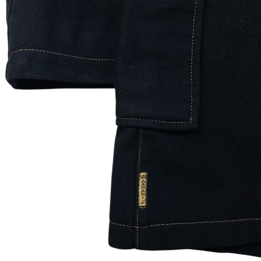 Vintage Armani Jeans Zip Up Wool Jacket Size M