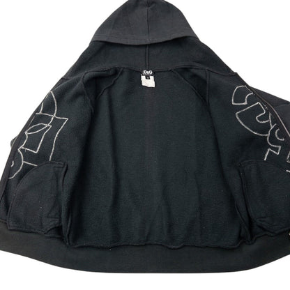 Vintage Dolce & Gabbana Applique Zip Up Hoodie Womens Size S