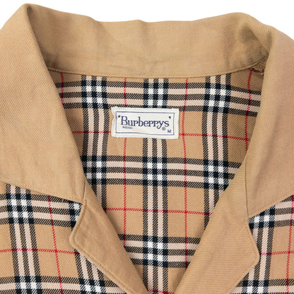 Vintage 90s Burberry Nova Check Long Sleeve Button Up Shirt Size M