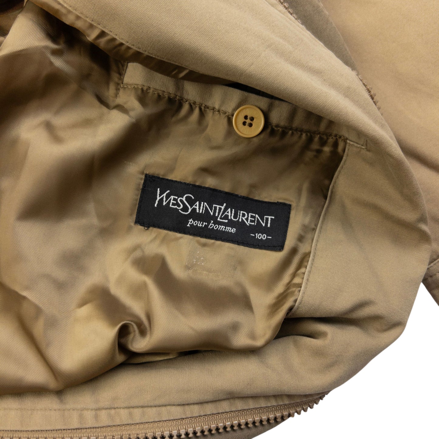 Vintage 90s YSL Yves Saint Laurent Harrington Jacket Size M