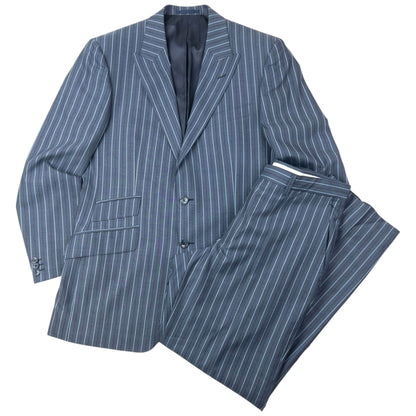 Vintage Versace Collection Striped Jacket & Trousers Suit Set Size XL