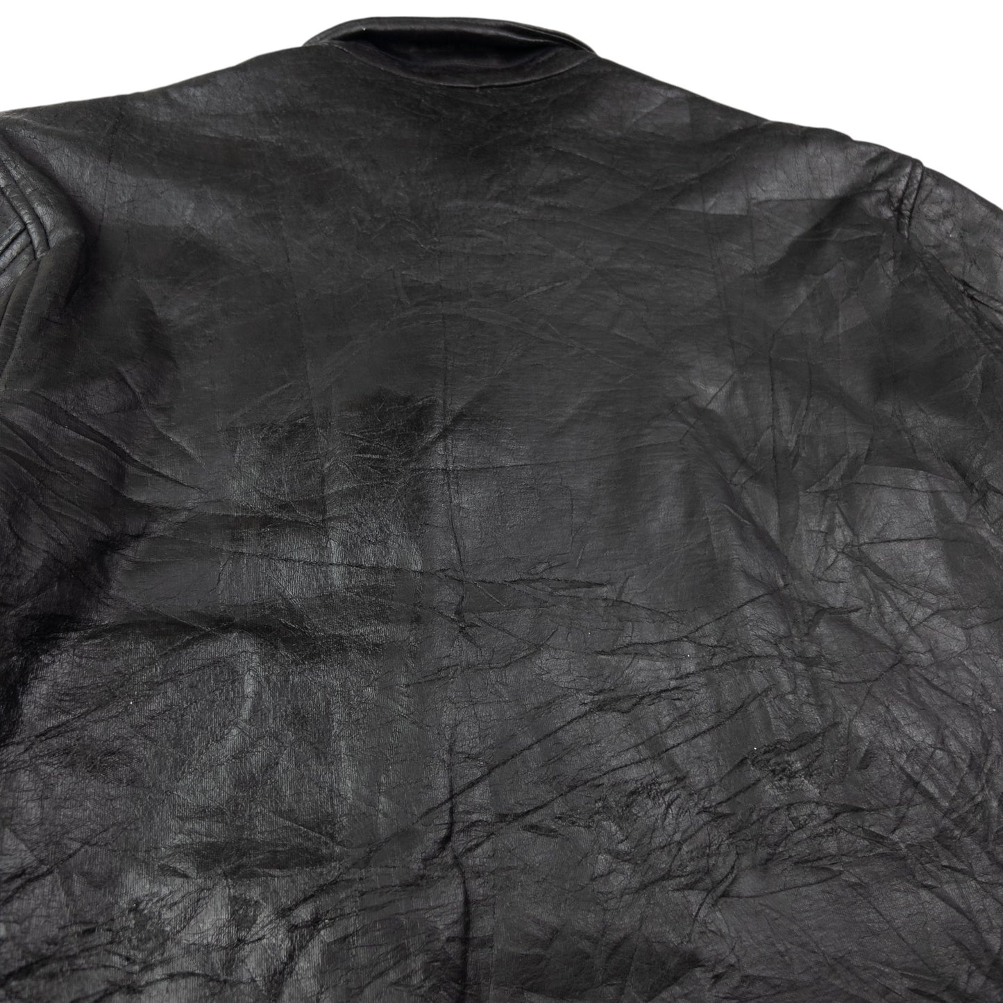 Vintage CP Company Zip Up Leather Jacket Size L