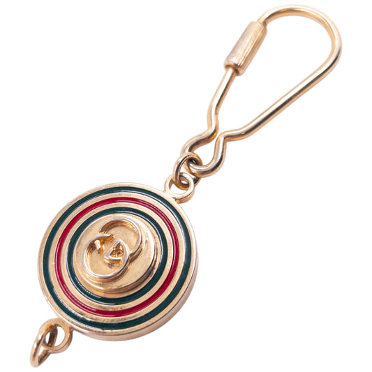 Vintage 80s Gucci Embossed Keychain