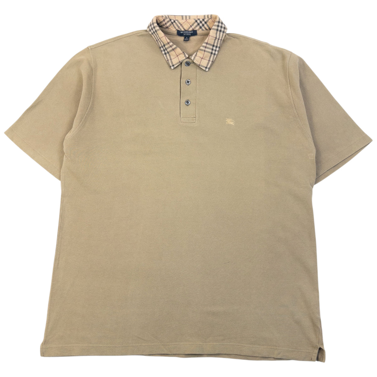 Vintage 2000s Burberry Nova Check Collar Polo Shirt Size L