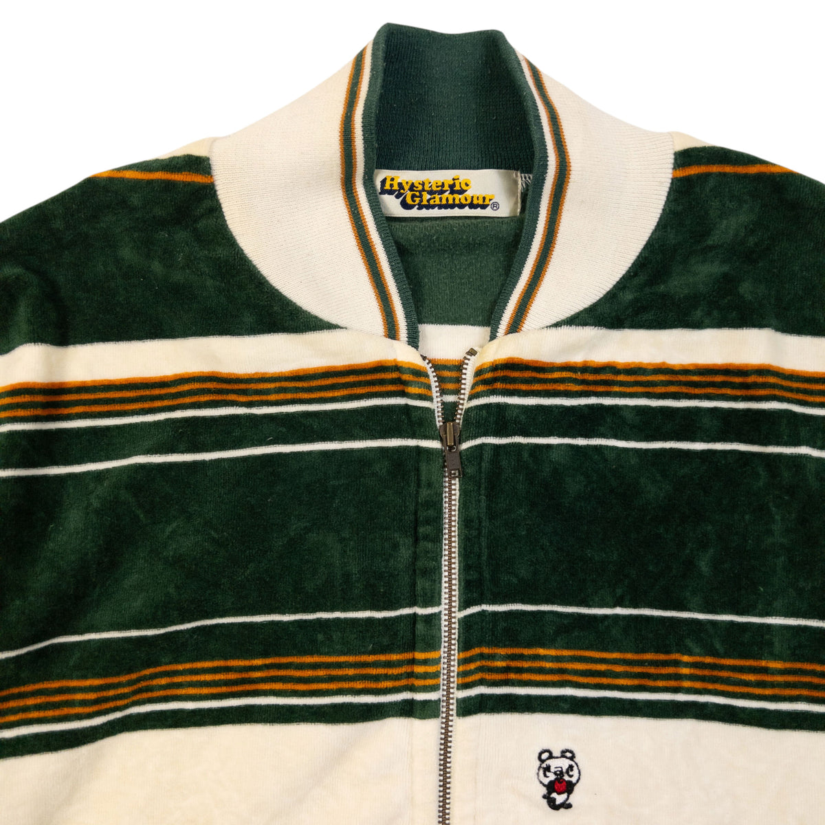 Vintage 90s Hysteric Glamour Striped Velour Jacket Womens Size S