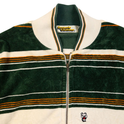 Vintage 90s Hysteric Glamour Striped Velour Jacket Womens Size S