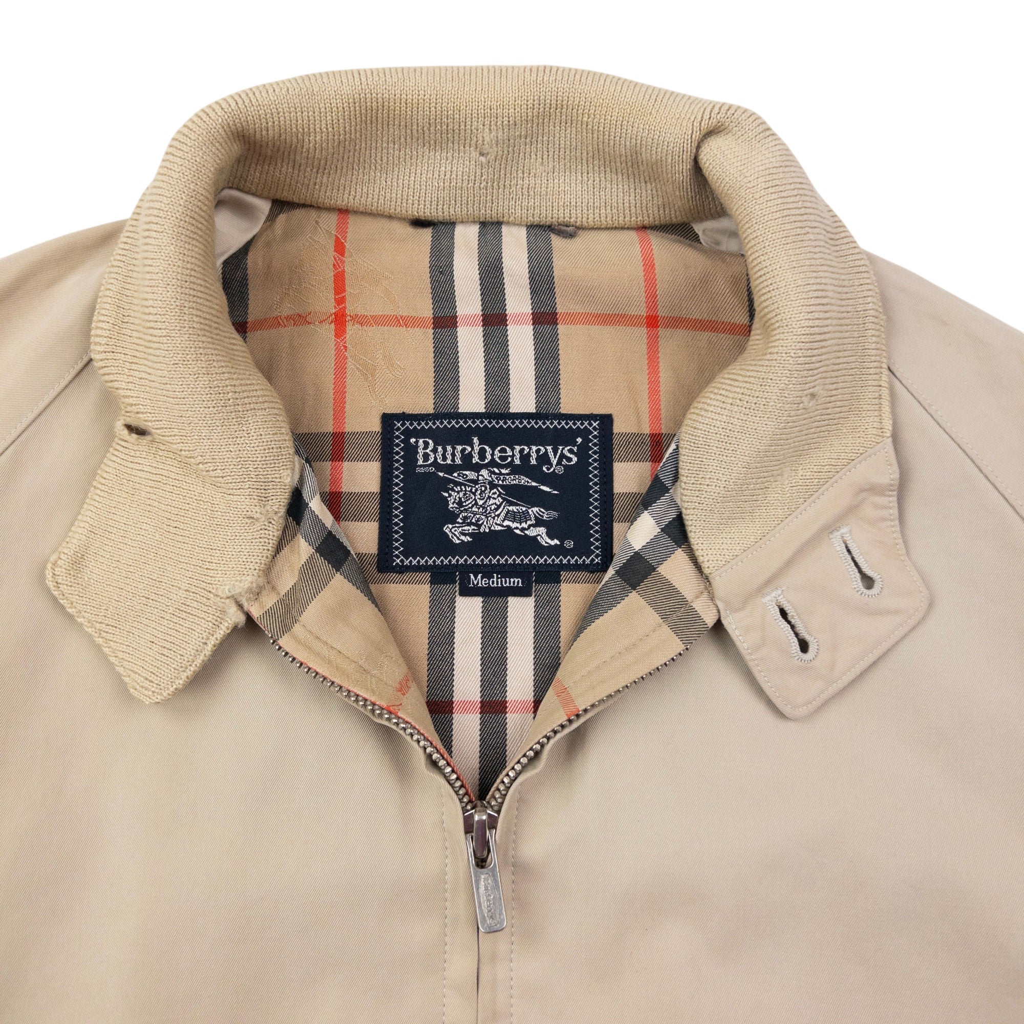 Vintage 90s Burberry Nova Check Lined Jacket Size S