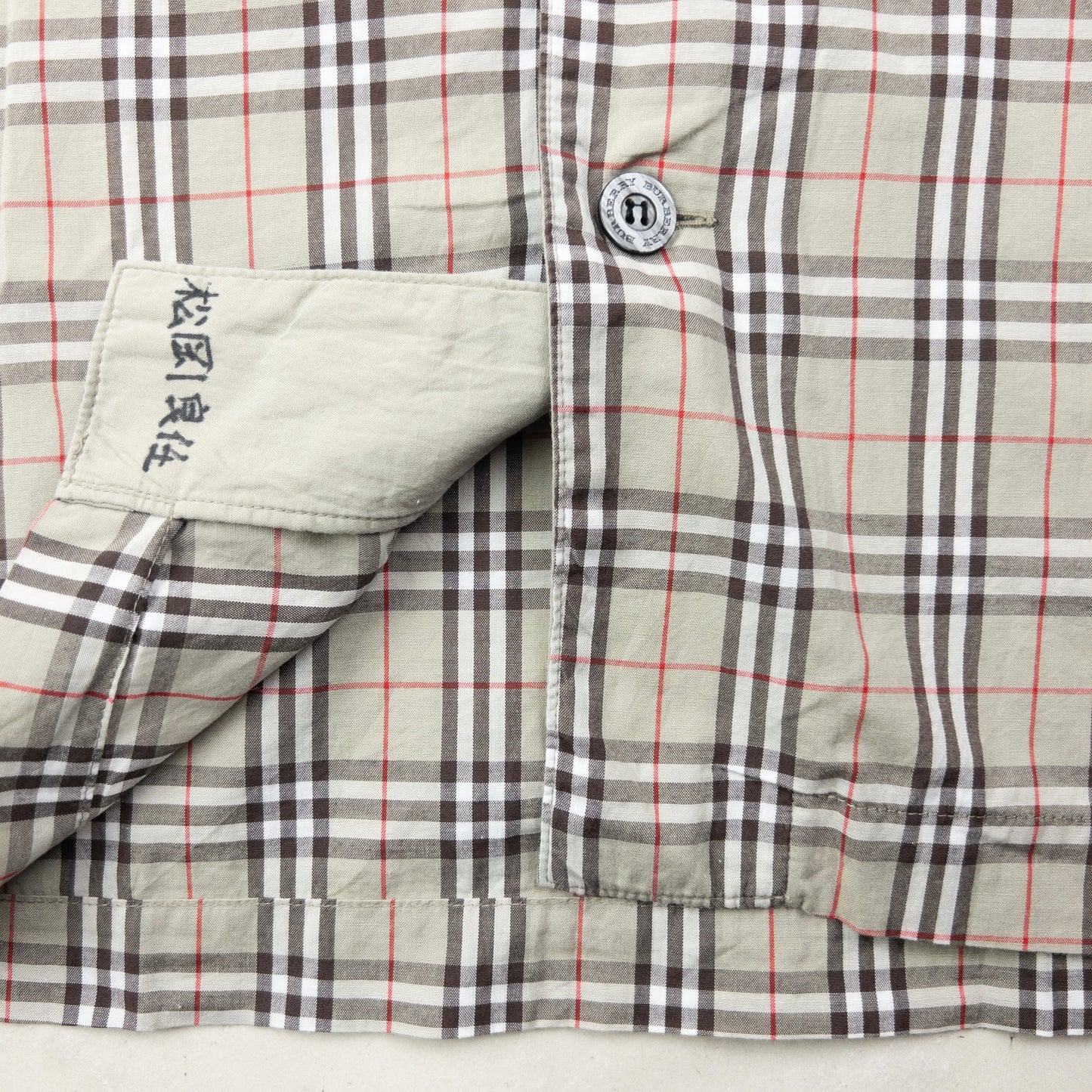 Vintage 2000s Burberry Nova Check Long Sleeve Button Up Pyjama Shirt Size M