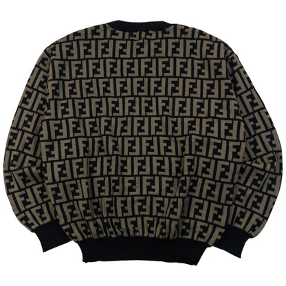 Vintage 2000s Fendi Club Monogram Jumper SizeM in beige, photo 2