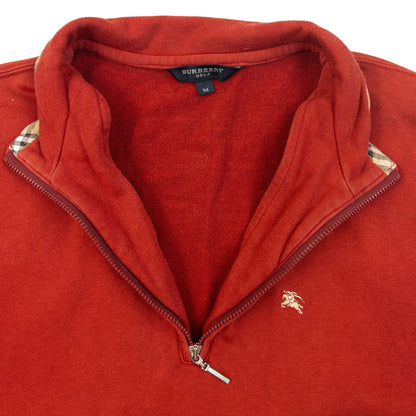 Vintage 2000s Burberry Golf Q Zip Sweatshirt Size S