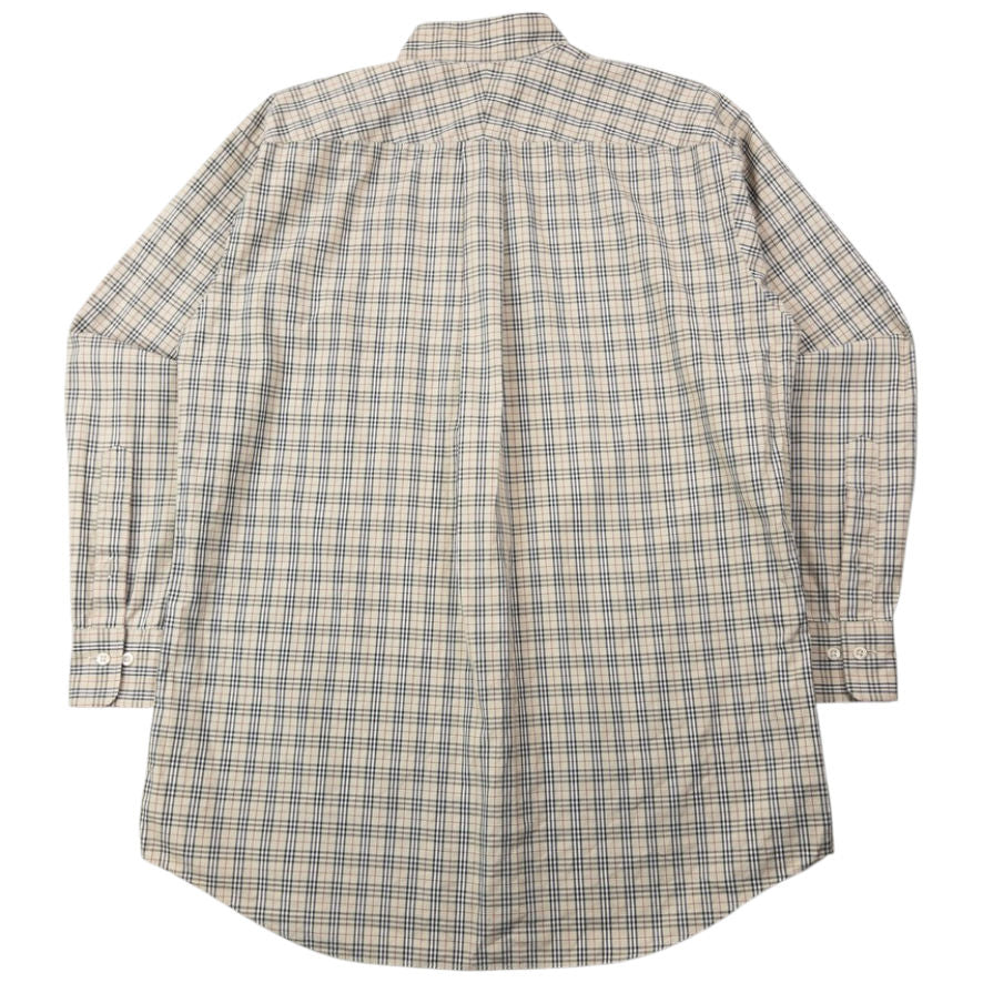 Vintage Burberry Nova Check Long Sleeve Button Up Shirt Size S