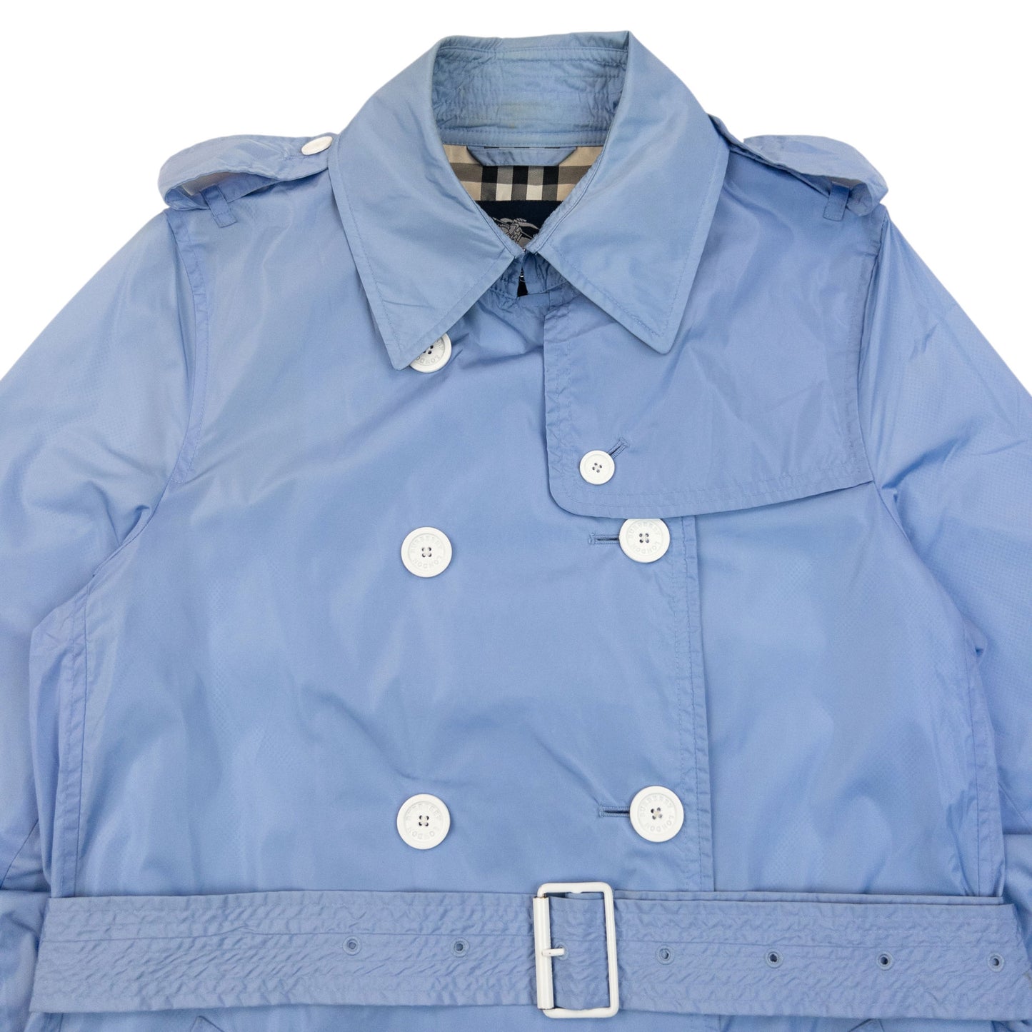 Vintage 2000s Burberry Belt Waist Packable Jacket Womens Size M